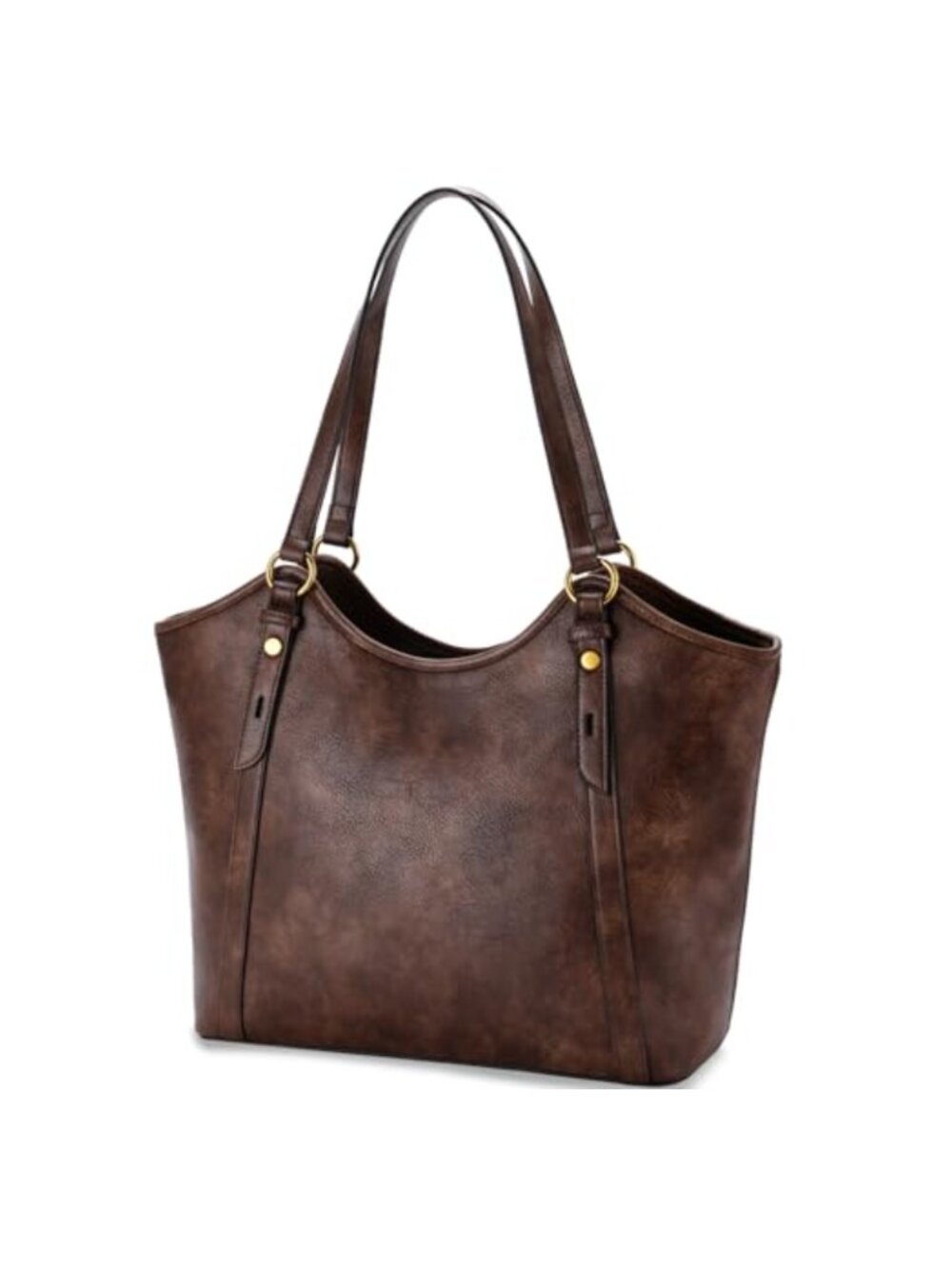 Vegan Leather Tote Bag Large Handbag Satchel Shoulder Bag for Women